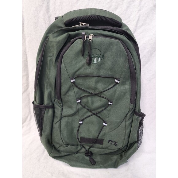 Alaska Green Canvas Backpack 2 Zipper. - Picture 8 of 15